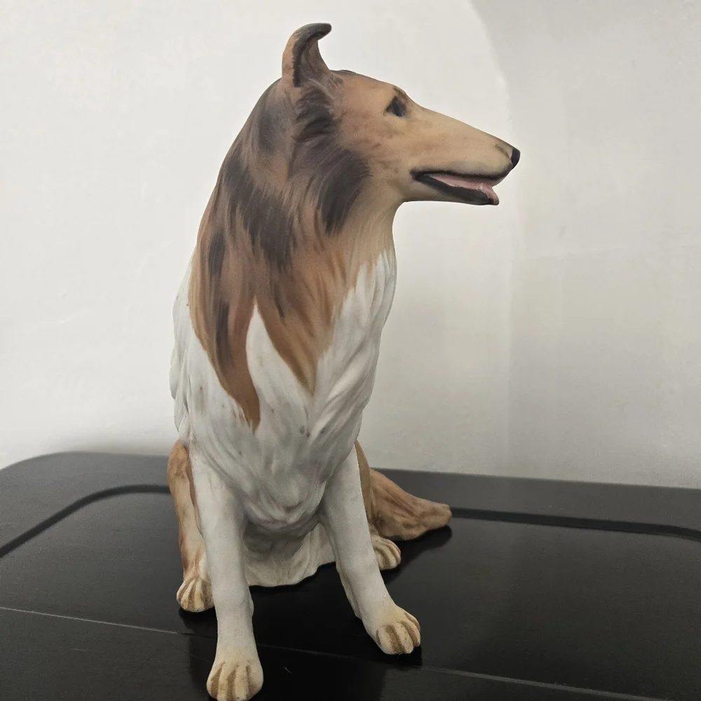 vintage Homco collie porcelain figurine - Picture 2 of 2